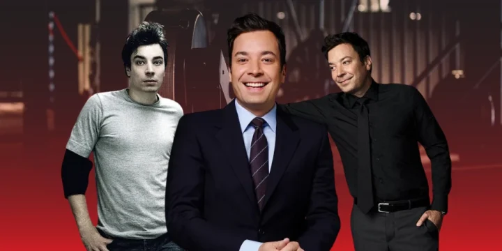 Jimmy Fallon collage in the gym