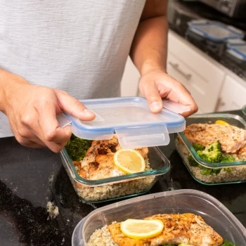 A guy doing a meal prep