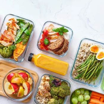 A healthy meal prep on a table