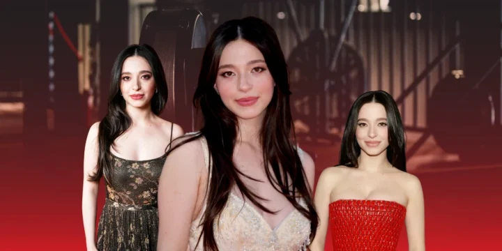 Mikey Madison collage in the gym