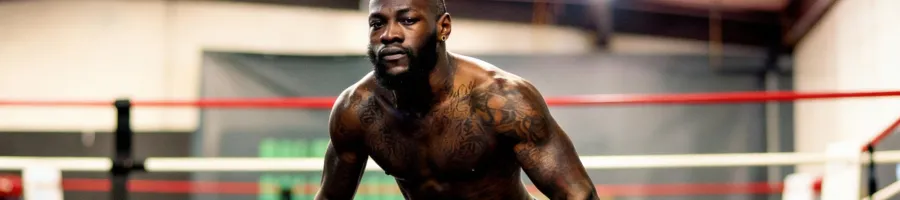 Wilder doing a deadlift workout