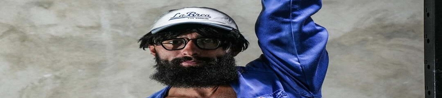 a guy in a janitor uniform